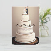 Trouwtaart kaart (Staand voorkant)