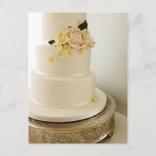 Trouwtaart met Sugar-Flower Cascade Briefkaart
