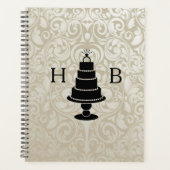 Trouwtaart Monogram Planner (Voorkant)