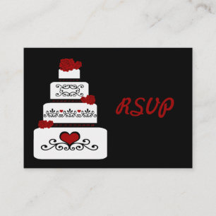Trouwtaart RSVP Insert Informatiekaartje