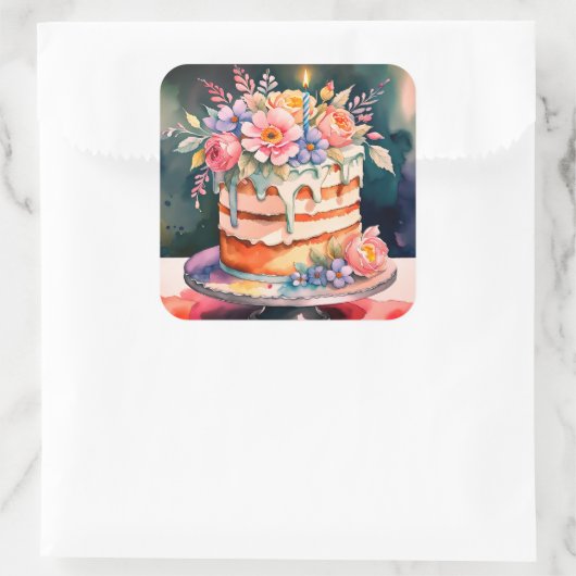 Trouwtaart stickers (Tas)