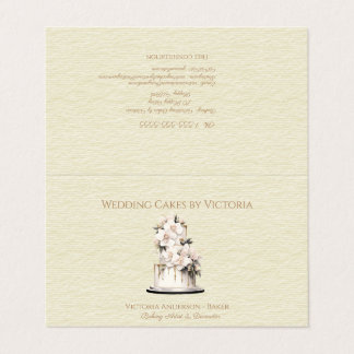 Trouwtaartbakker & Decorateur Visitekaartjes