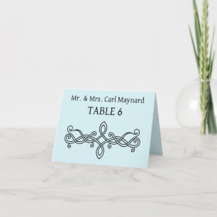 Trouwtafel bordjes plaatskaarten kaart