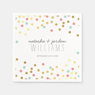 TROUWTAFEL DECOR confetti schattige gouden munt ko Servetten