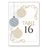 Trouwtafel Kaart | Moderne zwarte en gouden bubbel (Voorkant)