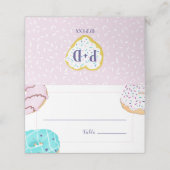 Trouwtafel met donut-thema (Buitenkant ongevouwen)