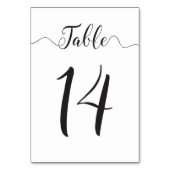 Trouwtafel nummer 14 tafel Kaart (Achterkant)