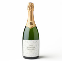 Trouwtafel Nummer Champagne Label met Wilde Bloeme