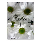 Trouwtafel nummer Kaart wit madeliefje (Achterkant)