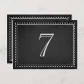 Trouwtafel nummer Kaarten schoolbord (Voorkant / Achterkant)