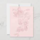 Trouwtafel nummers met vintage bloemen kaart (Achterkant)