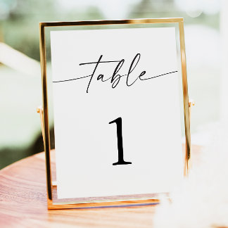 Trouwtafel nummers, tafel nummer Kaarten