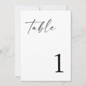 Trouwtafel nummers, tafel nummer Kaarten (Voorkant)
