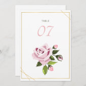 Trouwtafel Nummers Trouwtafel en zitplaatsen Feestdagenkaart (Voorkant / Achterkant)