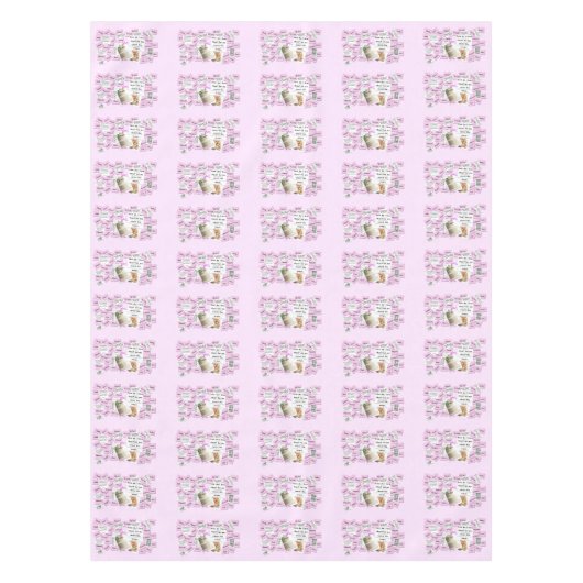 Trouwtafelkleed voor vrijgezellenfeest bruidstaart tafelkleed (Voorkant)