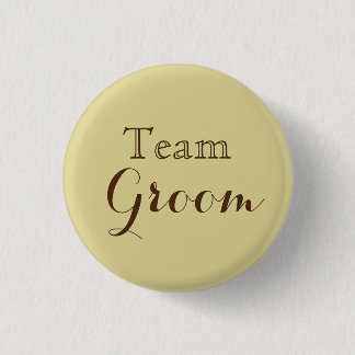 Trouwteam Groom Ronde Button 3,2 Cm