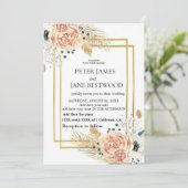 Trouwtemplate eenvoudig  kaart (Staand voorkant)