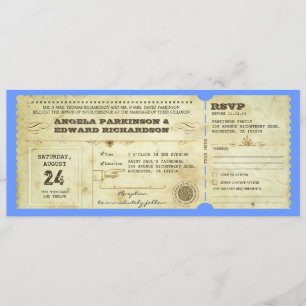 Trouwticket - Verander de achtergrondkleur Kaart