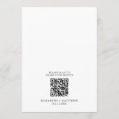 Trouwtijdlijnprogramma Elegant minimalistisch mode Programma (Achterkant)