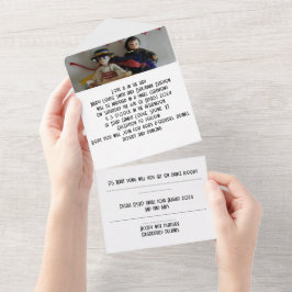 trouwuitnodiging alles in een all in one uitnodiging