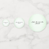 Trouwuitnodiging Fietsthema Mint Confetti (Achterkanten)