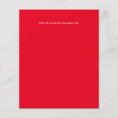 Trouwuitnodiging Flyer Laagste Budget Bruiloft Gla (Achterkant)