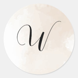 Trouwuitnodiging Initiaal Stickers
