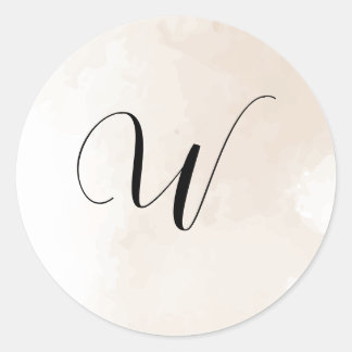 Trouwuitnodiging Initiaal Stickers