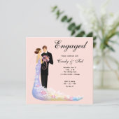 Trouwuitnodiging Kaart (Staand voorkant)