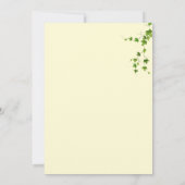 Trouwuitnodiging met champagnethema kaart (Achterkant)