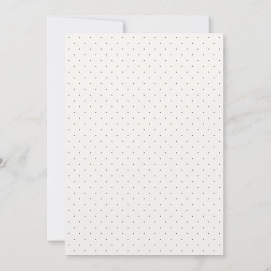 Trouwuitnodiging met roos schets in sepia kaart (Achterkant)