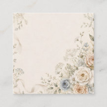 Trouwuitnodiging met sierlijke bloemdetails