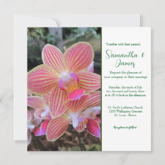 Trouwuitnodiging Orchideeën Kaart