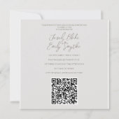 Trouwuitnodiging QR-code Kaart (Achterkant)
