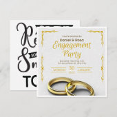 trouwuitnodiging Save The Dates Kaart (Voorkant / Achterkant)