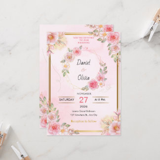 Trouwuitnodiging Signature Elegance Kaart