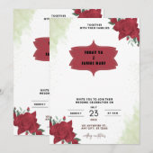 Trouwuitnodigingen 2025 kaart (Voorkant / Achterkant)