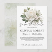 trouwuitnodigingskaarten kaart (Voorkant / Achterkant)