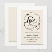 Trouwuitstel Aankondiging 'Liefde Wint' (Voorkant / Achterkant)