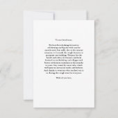 Trouwupdate wijzig de datum zwarte fotokaart (Achterkant)