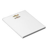 Trouwvisliefhebber  – Forel Vissen Design Notitieblok (Schuin)