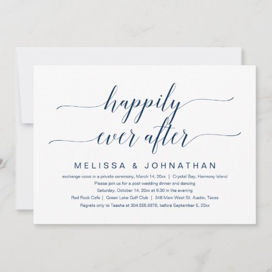 Trouwvlucht Bruiloftsfeest Uitnodiging (Voorkant)