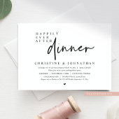 Trouwvlucht, Dinertje 'Happily Ever After' Kaart