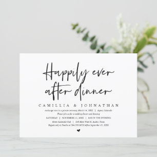 Trouwvlucht, Dinertje 'Happily Ever After' Kaart