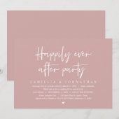 Trouwvlucht, Happily Ever After-feest Kaart (Voorkant / Achterkant)