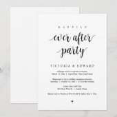 Trouwvlucht, Happily Ever After-feest Kaart (Voorkant / Achterkant)