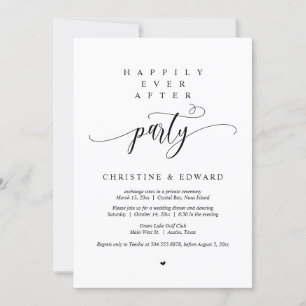 Trouwvlucht, Happily Ever After Feest Kaart