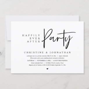 Trouwvlucht, Happily Ever After Feest Kaart