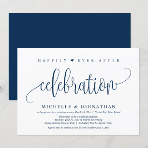 Trouwvlucht, 'Happily Ever After'-feest Kaart