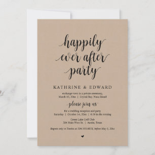 Trouwvlucht, Happily Ever After Feest Uitnodiging